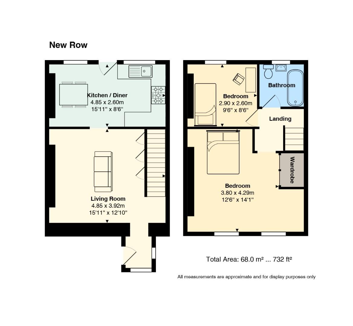 Floorplan for New Row, Machen, Caerphilly